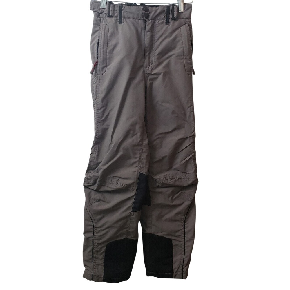 Alpine Design Youth Large‎ Gray Black Insulated Snow Ski Pants Reinforced